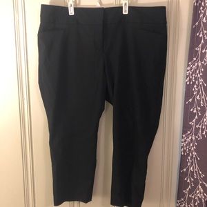 Eloquii Black Cropped Dress Pants Plus Size 18W